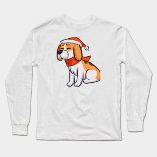 Cute Beagle Drawing Long Sleeve T-Shirt